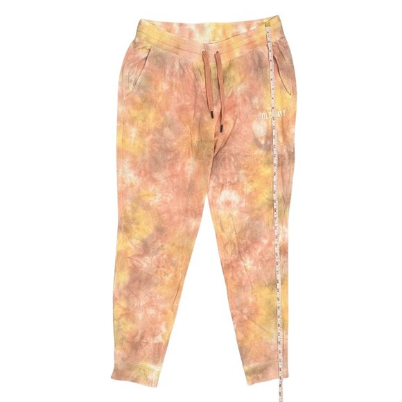Old Navy Women's Tie Dye Lounge Set Size M Orange Cozy Sweatshirt & Jogger Set - Picture 12 of 16